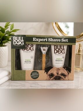 NEW Bulldog Skincare Expert Shave Set Mens Grooming Kit | Bamboo Gift Set